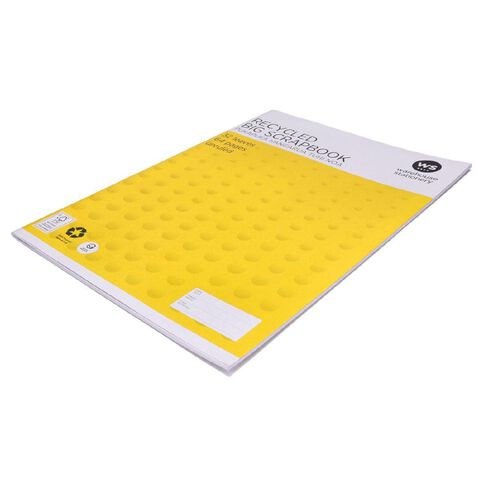 WS Big Scrapbook Unruled 32 Leaf Yellow