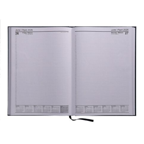 WS 2026 Diary A4 Day To Page Blue Dark