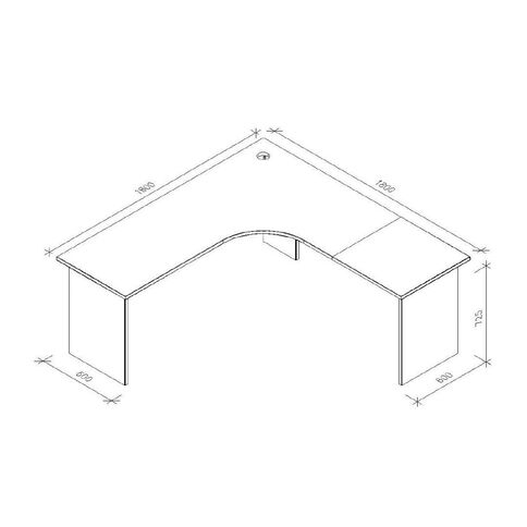 Zealand Workstation 1800 x 1800 Coronet Beech