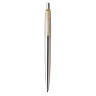 Parker Jotter Silver Gold Trim Gel Pen 0.7mm Black