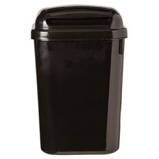 Living & Co Flip Lid Rubbish Bin Black 4.5L