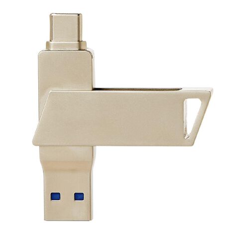 Tech.Inc 64GB USB-A and USB-C Swivel Flash Drive