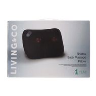 Living & Co Shiatsu Back Massage Pillow Black