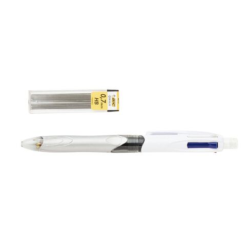 Bic 4 Colour 3+1 Ballpoint Pen Pencil Multi-Coloured
