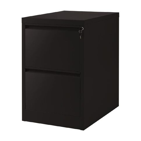 Workspace Filing Cabinet 2 Drawer Black