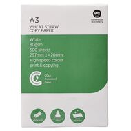 WS Photocopy Paper Wheat Based 80gsm 500 Sheet White A3