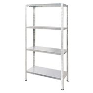 Mako Galvanised Steel Shelving Unit 4 Tier