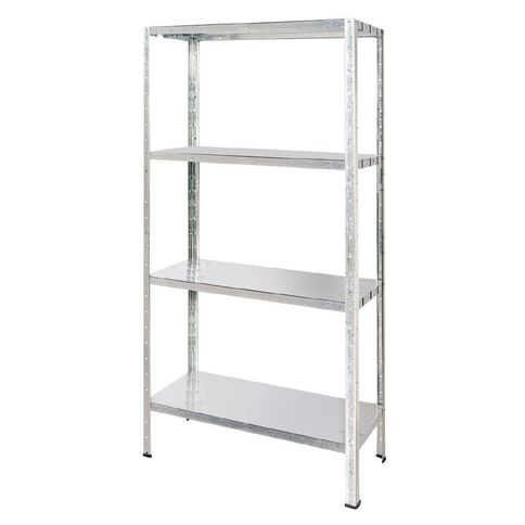 Mako Galvanised Steel Shelving Unit 4 Tier