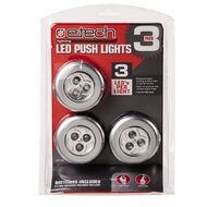 E-Tech LED Push Lights 3 Pack