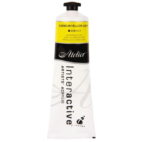 Atelier S4 Acrylic Paint Cadmium Yellow Light 80ml