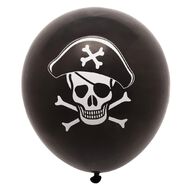 Party Inc Balloons Printed Pirate 25cm 12 Pack
