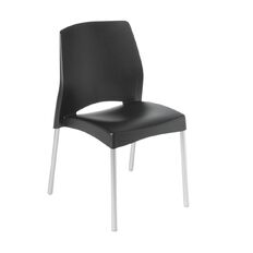 Eden Pop Indoor/Outdoor Stacker Chair Black