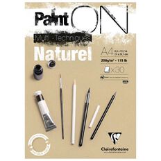 Clairefontaine PaintON Pad Natural A4 30 sheet
