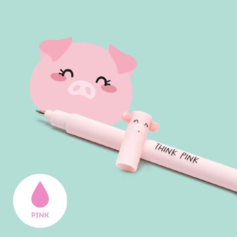 Legami Erasable Pen Piggy Pink Ink