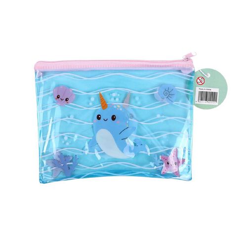 Uniti Kids Mermaid Narwhal Pencil Case