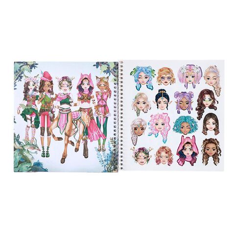 Artwrap Top Model Dress Up Fantasy Sticker Multi-Coloured