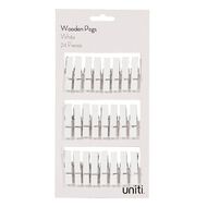 Uniti Pegs White 24 Pack