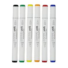 Uniti Dual Basic Ended Markers 6 Pack