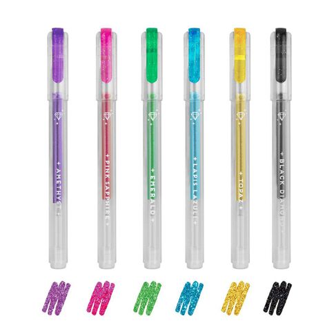 Legami Set of 6 Mini Glitter Gel Pens Shine Like A Diamond
