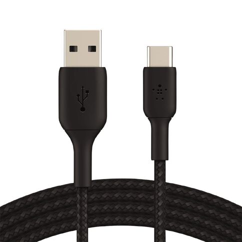 Belkin BoostCharge USB-A to USB-C Braided Cable 1M Black