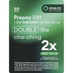 One NZ Prepay Triple Sim with Bonus 5GB