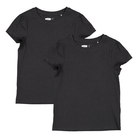 Young Original Girls' Short Sleeve Cotton Tee 2 Pack