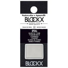 BLOCKX Watercolour Half Pan S1 186 Titanium White White