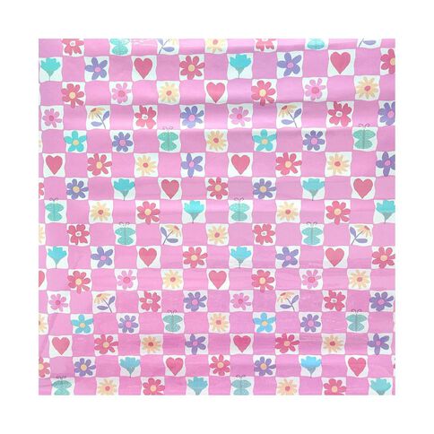 WS Book Covering Floral 45cm x 1m