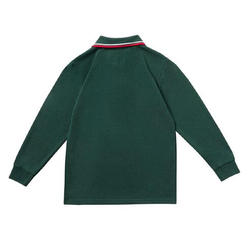 Schooltex Whitau School Long Sleeve Polo with Badge