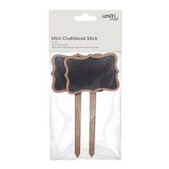 Mini Chalkboard Tabletop SignPlanter Stick Braces W 3.25 X H6