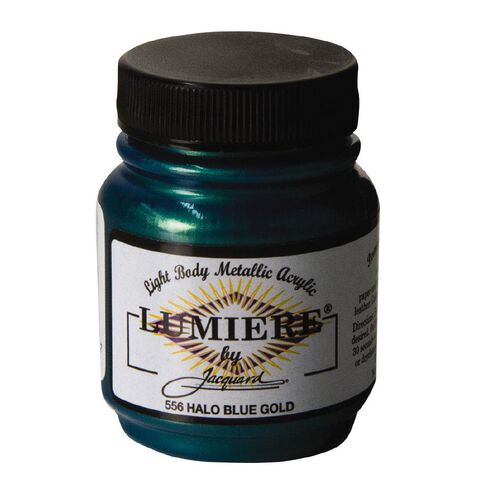 Jacquard Lumiere Acrylic Paint Halo Blue Gold 66.54ml