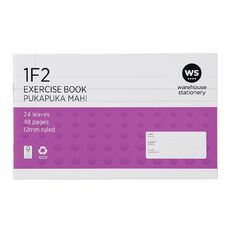 WS Exercise Book 1F2 12mm 24 Leaf Purple Mid