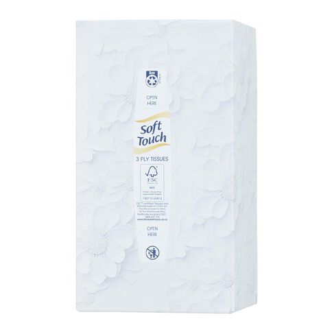 Soft Touch Aloe Vera Facial Tissue 3ply 150 Pack