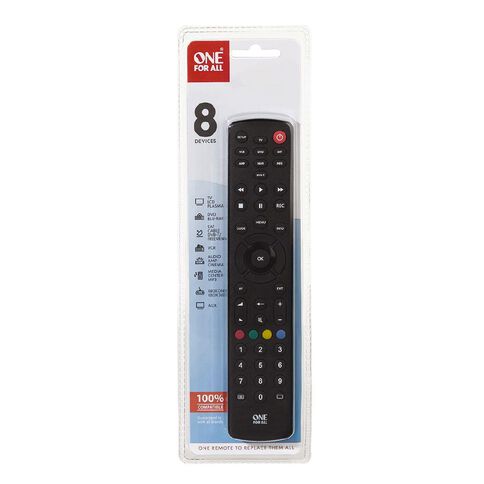 One for All Contour 8 Device Universal Remote URC1280