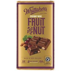 Whittaker's Fruit and Nut Block 250g