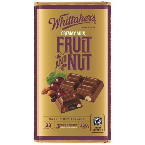 Whittaker's Fruit and Nut Block 250g