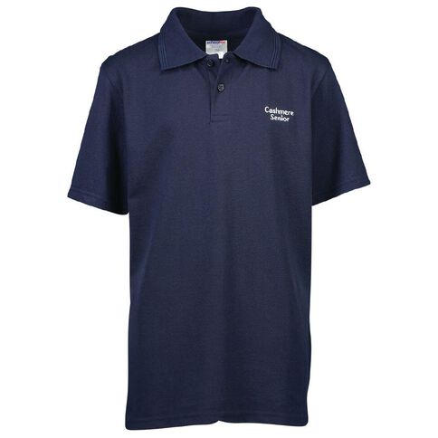 Schooltex Cashmere Senior Short Sleeve Polo with Embroidery