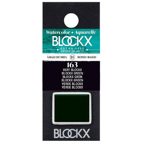 BLOCKX Watercolour Half Pan S1 163  Green Green