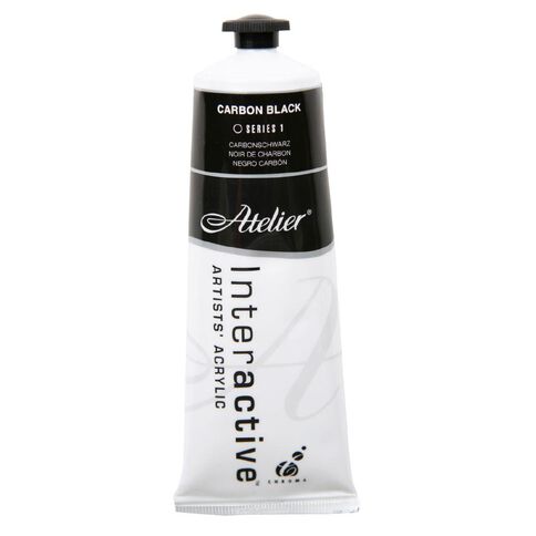 Atelier S1 Acrylic Paint Carbon Black 80ml