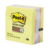 3M Post-It SS Cube SSGFA 76mm x 76mm Assorted