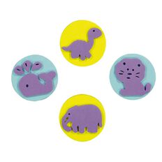 Kookie Jumbo Foam Stamps 4pk Animals
