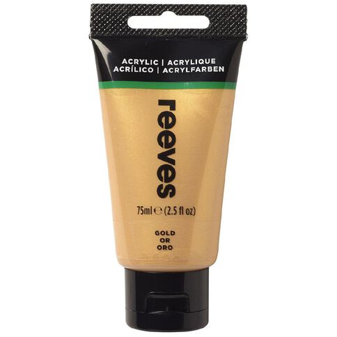 Reeves Acrylic Paint 800 75ml Gold