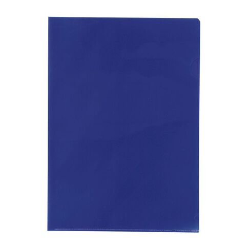 WS L-Shaped Pockets 10 Pack Blue Mid A4