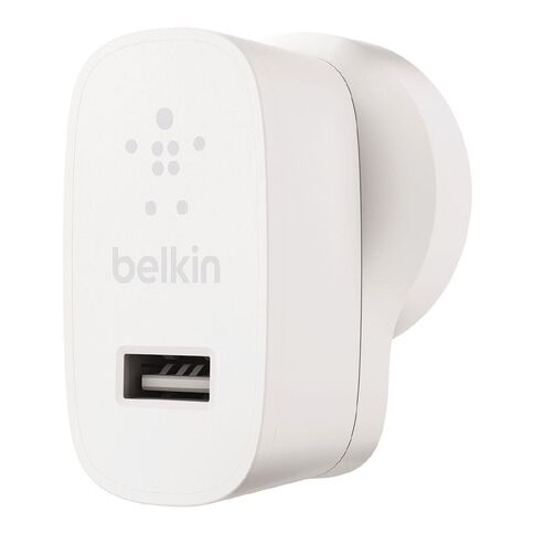 Belkin BoostCharge 12W Single Port USB-A Wall Charger White