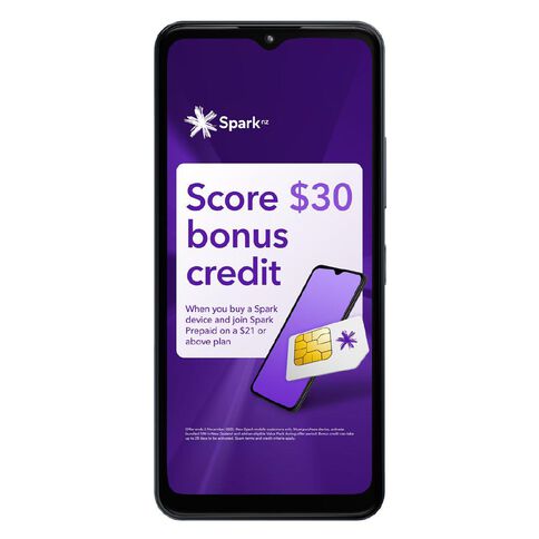 HMD 4G Key Locked with Spark + Skinny SIM Midnight Black