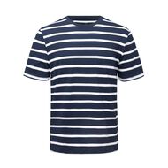 H&H Men's Crew Neck Short Sleeve Stripe Tee