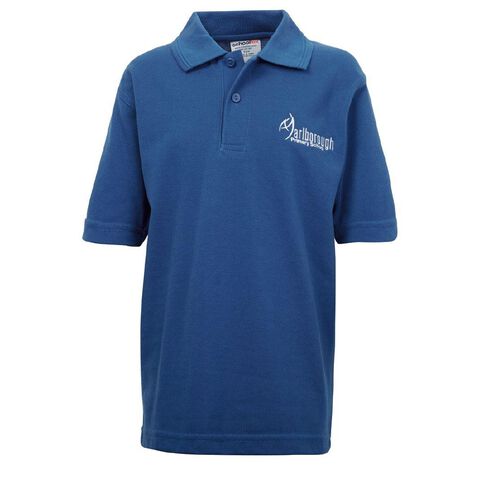 Schooltex Marlborough School Short Sleeve Polo with Embroidery