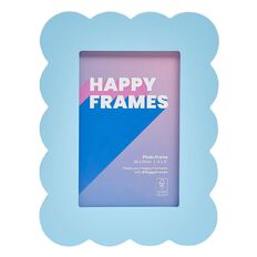 Happy Frames Scalloped 10x15 Blue
