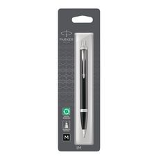 Parker IM Black Trim Ball Pen Blue Mid