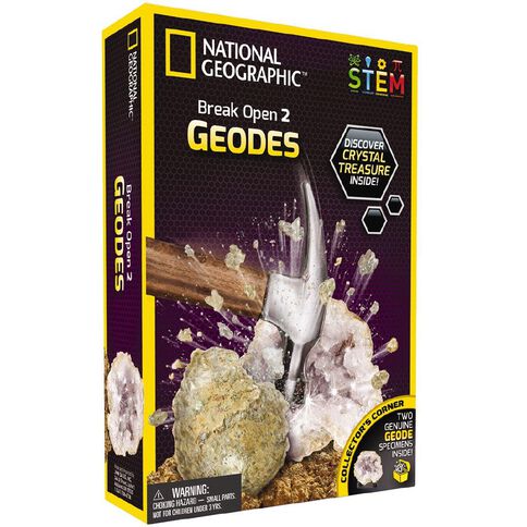 National Geographic Break Open Two Geodes